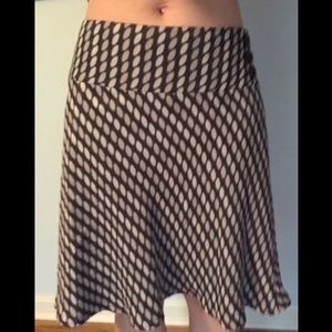 Ann Taylor LOFT print flare skirt, like new